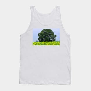 Tree In A Field Of Sunflowers Tank Top